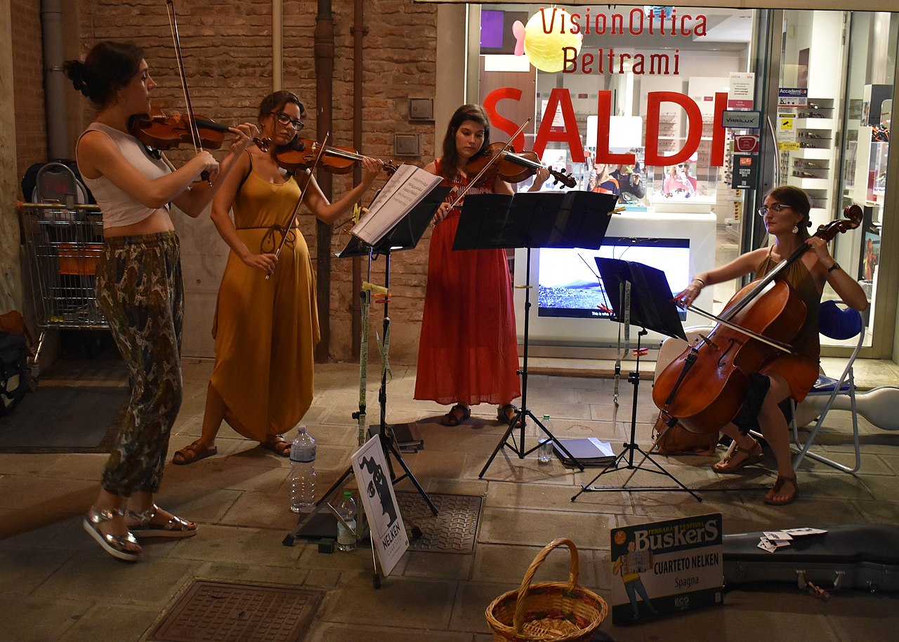 Musicisti di strada al Busking Contest del Tigullio